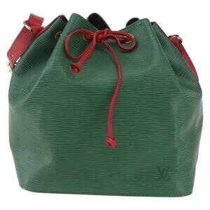 Louis Vuitton Epi Petit Noe Bucket Bag Bicolor Green